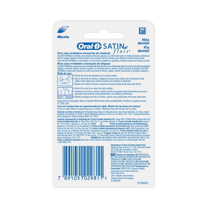 Oral-B Satin Floss Hilo Dental 25m