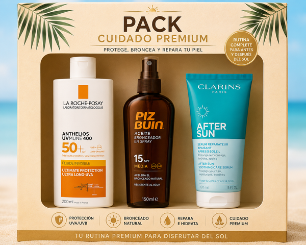 Pack Cuidado Premium, selección de dermocosmética solar
